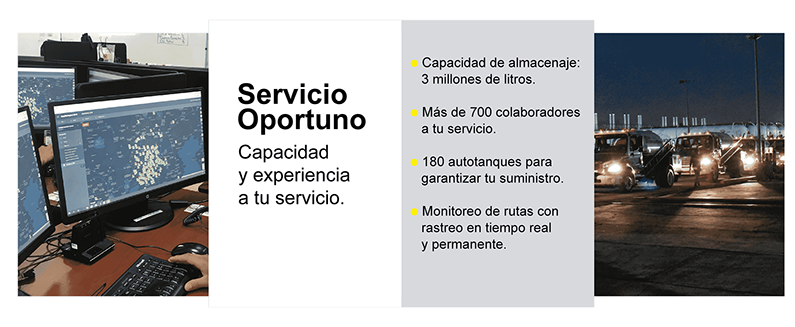 Nosotros, Servicio Oportuno