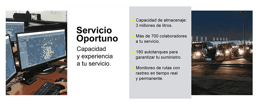 Nosotros, Servicio Oportuno